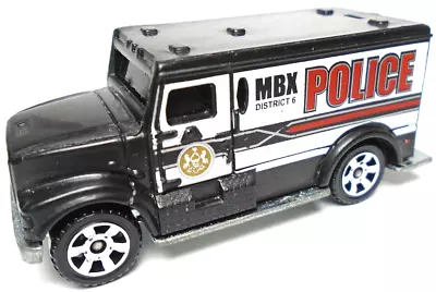 2013 Matchbox International Armored Car Black 2 7/8  Diecast Truck W White & Red • $10.99