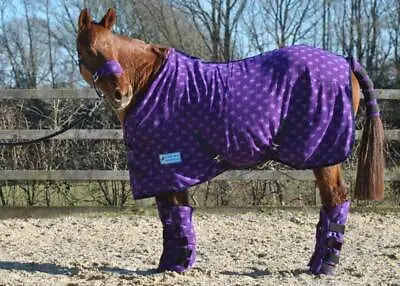 Maxima Fleece Rug For Horse Pony And Shetland *purple Star* Sizes 3'0 - 7'0 • £31.99