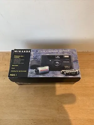 Boxed Miranda MDS 1 35mm Film Point And Shoot Camera Black Tested • £14.40