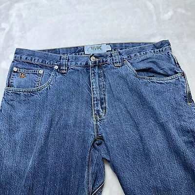 Mountain Khakis Jeans 38x34 Blue Denim Relaxed Fit Straight Casual Medium Wash • $18.39