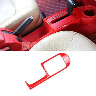 Red ABS Center Console Gear Shift Box Frame Cover Trim For VW Beetle 2003-2010 • $28.39