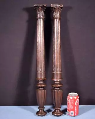 $165 • Buy *24  Pair Of French Antique Solid Oak Posts/Pillars/Columns/Balusters Salvage