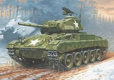 Revell-Germany M24 Chaffee Tank - Plastic Model Tank Kit - 1/76 Scale - #03323 • $11.97