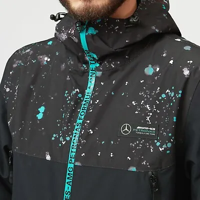 Mercedes Benz AMG Petronas F1 Men's Performance Jacket - Black Windbreaker • $215