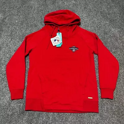 Washington Nationals Hoodie Womens Red Pullover 2019 World Series Levelwear • $29