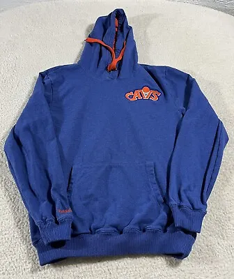 Cleveland Cavaliers Mitchell & Ness Hoodie Mens XL Pocket Blue Pullover • $29.99