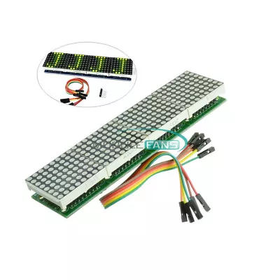 £5.45 • Buy 4In1 Display Yellowgreen LED Line Dot Matrix Module MAX7219 Microcontroller