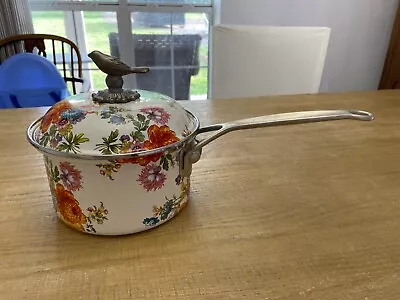 RARE Mackenzie Childs Flower Market Sauce Pot Pan 2.5QT  • $100