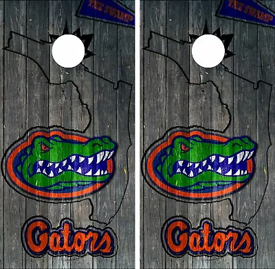 Florida Gators UF College Football Vinyl Sticker Cornhole Board Game Wrap Skin • $49.99