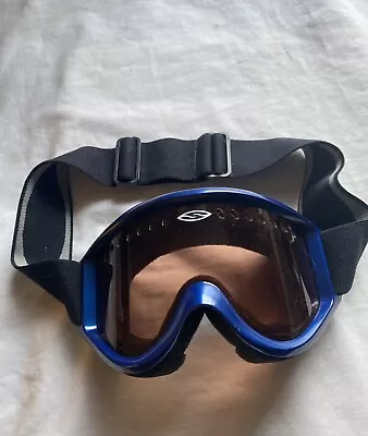 Vintage Smith Snow Ski Goggles Blue Frame With An Orange Lens • $13.50