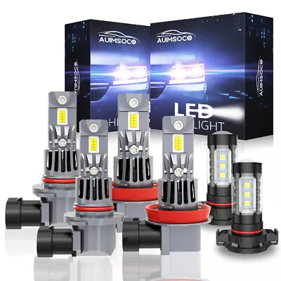 LED Headlight Fog Light Bulbs Kit For Chevy Silverado 1500 2500 2007-2015 10000K • $79.99