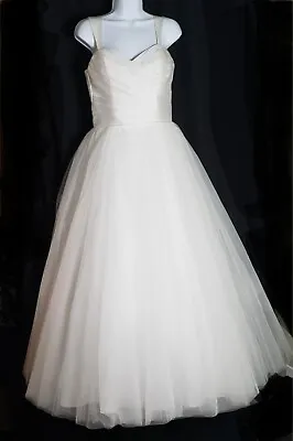 Maggie Sottero Ball Gown Corset Wedding Dress  Size 10 White • $50