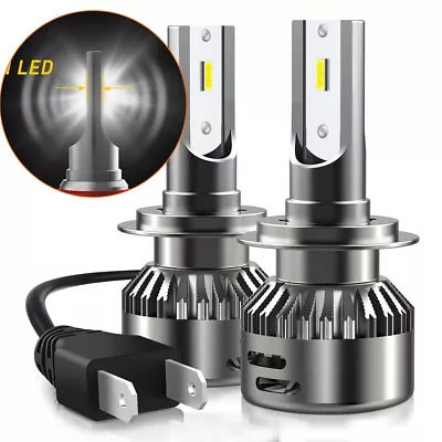 AUXITO Super H7 Bright LED 50000LM Bulbs Headlight High/Low Beam/Fog 6500K Kit • $19.99