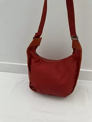 Vintage Fendissime Burnt Orange Nylon Pouch Tote Shoulder Handbag • $49.99