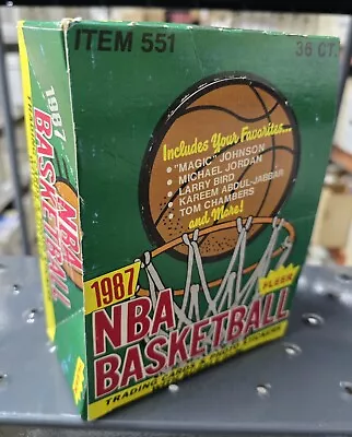 1987-88 Fleer Basketball Michael Jordan 2nd Year EMPTY Wax Pack BOX GREAT SHAPE • $49.99