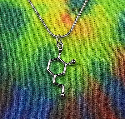 Dopamine Molecule Necklace Or Earrings BioChemistry GiftNeurotransmitter Charm • $32.99