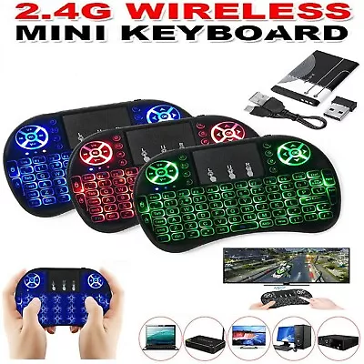 Mini Wireless Remote Keyboard For Smart TV Android Box I8 2.4GHz With Touchpad • $17.99