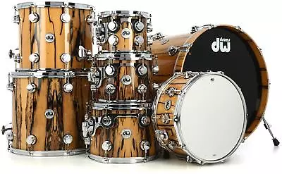 DW Collector's Series 7-pc Shell Pack - Natural Lacquer Over Ivory Ebony • $10302