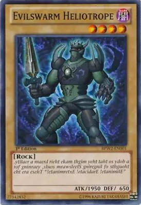 Evilswarm Heliotrope - BPW2-EN001 - Common - 1st Edition LP YuGiOh!  Battle Pack • $1.89