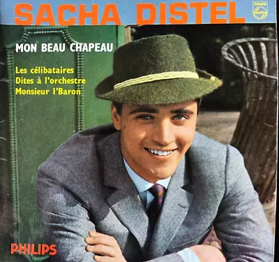 Sacha Distel - Mon Beau Chapeau - EP - French Release - Philips 432.452 - 1960 • £8