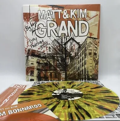 Matt & Kim “Grand” Vinyl LP Signed By Both PLUS Live Bonnaroo 7” MINT • $75