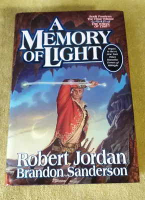 A Memory Of Light (Wheel Of Time #14) Robert Jordan Auto Signed HC 1st Ed/1st • $49.99