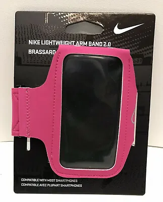 Nike Lightweight Arm Band 2.0 Holder Case Hyper Pink Fits Most Phones -Brand New • $8.99