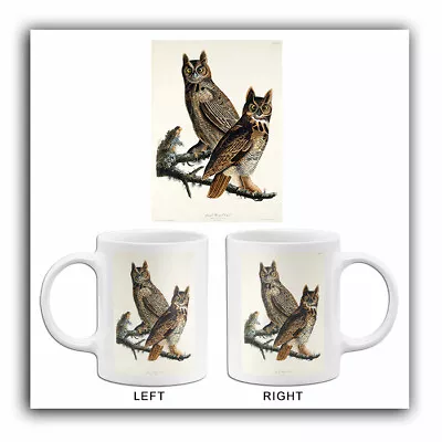 Great Horned Owl - 1827 - Illustration Mug • $20.99