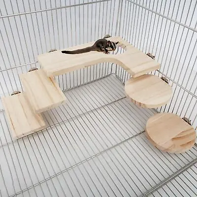 5x Hamster Cage Platform Set Cage Accessories For Small Animals Squirrel Rat • $40.29