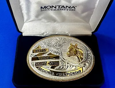 IHSA Regional Champion 2016 NOS Montana Silversmiths Horse Trophy Belt Buckle • $134