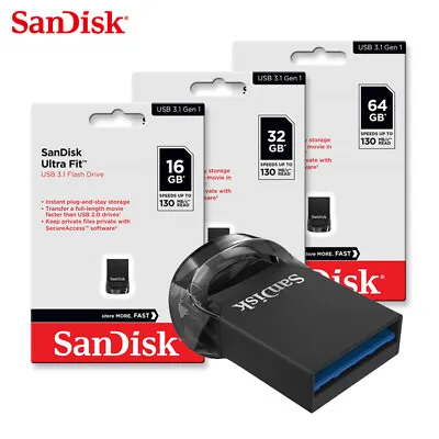 SanDisk CZ430 16GB 32GB 64GB USB3.1 Flash Pen Thumb Drive Speed Up To 130MB/s • $7.06