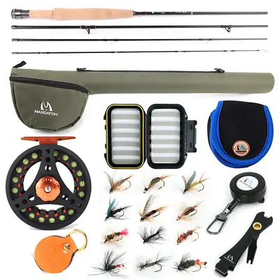 V-lite Small Stream Fly Fishing Rod Combo 1/2/3WT Rod Reel Line Outfit • $93