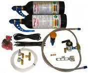 Motorcycle Nitrous Oxide Kit Twin Bottles Hayabusa  GSXR1000 Drag Bike Nitrous • $359