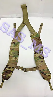 Army Issued MOLLE II Medium Rucksack Multicam Shoulder Straps USED • $74.99