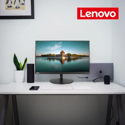 $99.99 • Buy Lenovo ThinkVision 24  Widescreen IPS Monitor QHD 1440p LED Backlight HDMI A+
