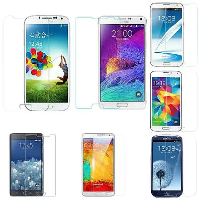 Tempered Glass Screen Protector Samsung GalaxyS7 S6 S5 S4 Note5 Note4 Note3 A5 • $5.99