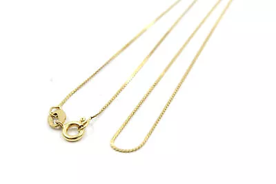 £12.99 • Buy .375 9CT YELLOW GOLD Scroll Link Chain Trace Princess Length Necklace, 0.4g -Y01