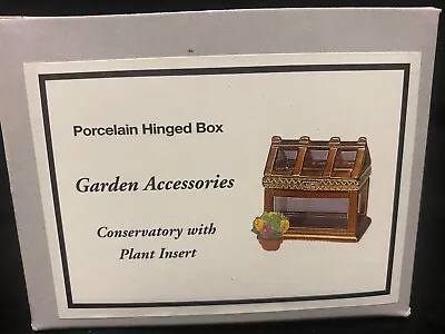 Conservatory Greenhouse   PHB Porcelain Hinged Box By Midwest Of Cannon Falls • $19.98