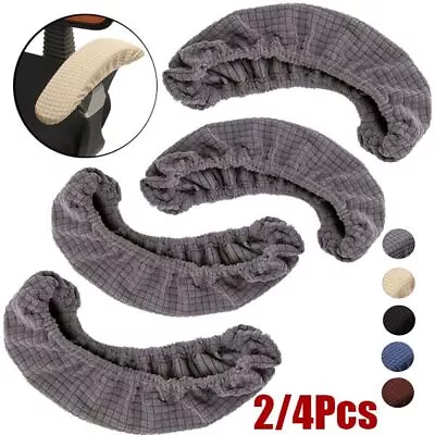 2/4x Elastic Armrest Chair Covers Office Chair Elbow Arm Rest Protective Cover • $7.89