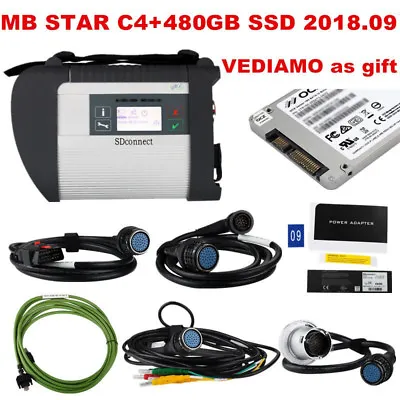 MB STAR C4 Multiplexer XENTRY/DAS/EPC/WIS/EWA/VEDIAMO/DTS-Monaco 240 Or 480 Gb • $520