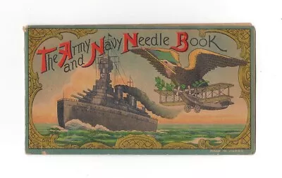 Army & Navy Needle Vintage Military Book Of Sewing Kit Battleship & Bi-plane • $4.99