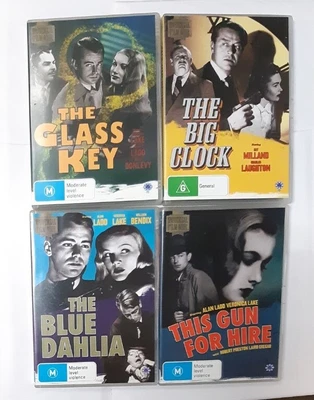 £50.38 • Buy The Big Clock Blue Dahlia This Gun For Hire Glass Key 4 DVD Aztec Universal Noir