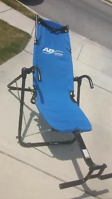 AB Lounge Sport Abdominal Workout Fitness Exercise Blue Lounger Chair Machine • $114.95