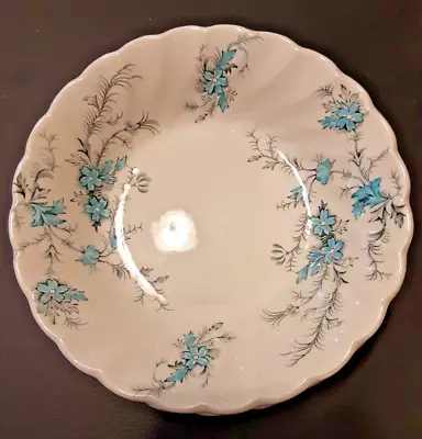 MYOTT Staffordshire China Forget-Me-Not Pattern Cereal/Berry Bowls Set Of 4 Vtg. • $46.50