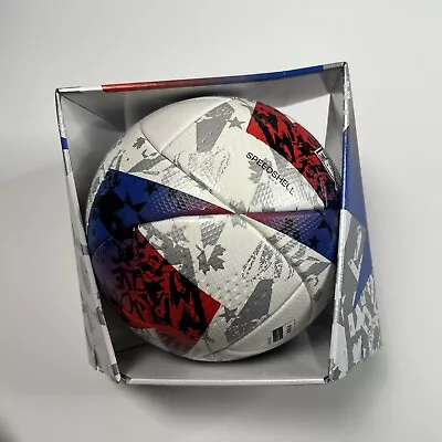 Adidas MLS OFFICIAL Match Ball 2023 24 Game Ball White Red Soccer HT9026 Size 5 • $100
