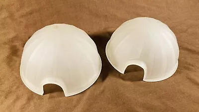 Lot Of 2 Vintage Antique Art Deco Glass Slip Shade For Chandelier Or Sconce • $185