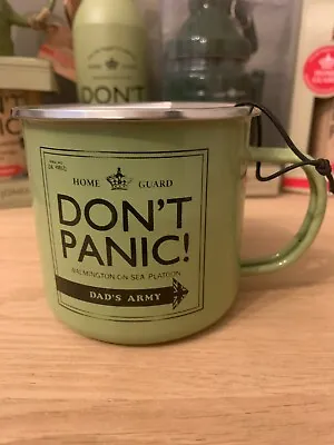 Dads Army Gifts - Don't Panic! Enamel Mug NEW COLLECTABLE GIFTS • £6