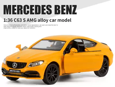 1:36 Mercedes Benz C63 S Amg Coupe Pullback Car Vehicle  Diecast Collection Toy • $19.95