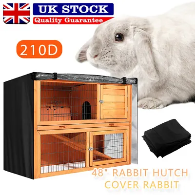 48  Rabbit Hutch Cover Waterproof Large Double Garden Pet Bunny Cage Covers • £14.99