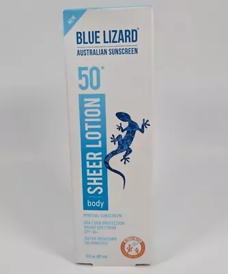 Blue Lizard Australian Mineral Sunscreen Body Sheer Lotion SPF 50+ BB 03/24 New • $8.49